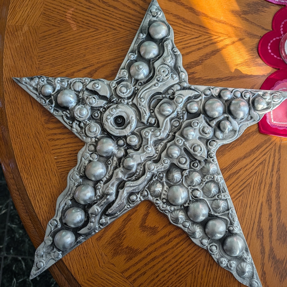 Silver Star Wall Decor